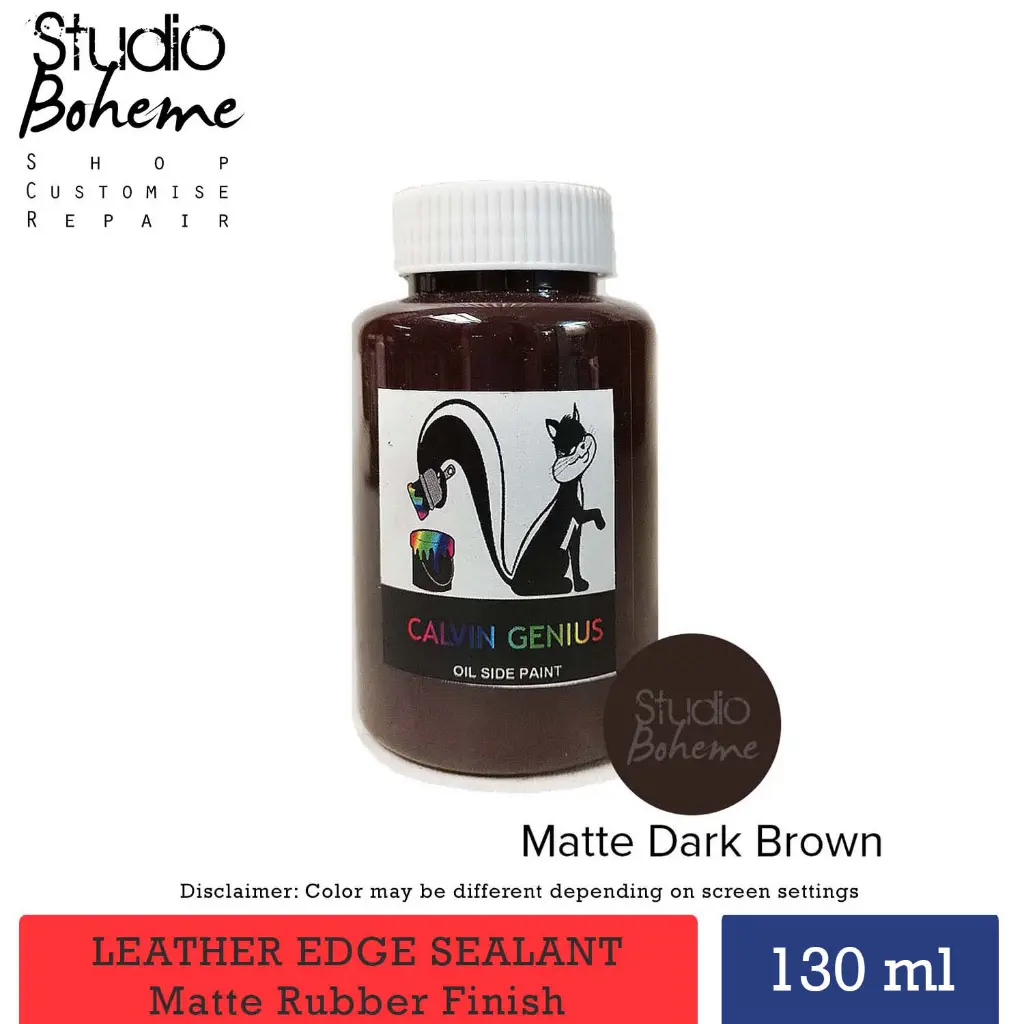 dark brown rubber edge sealant for leather bags and shoes.webp