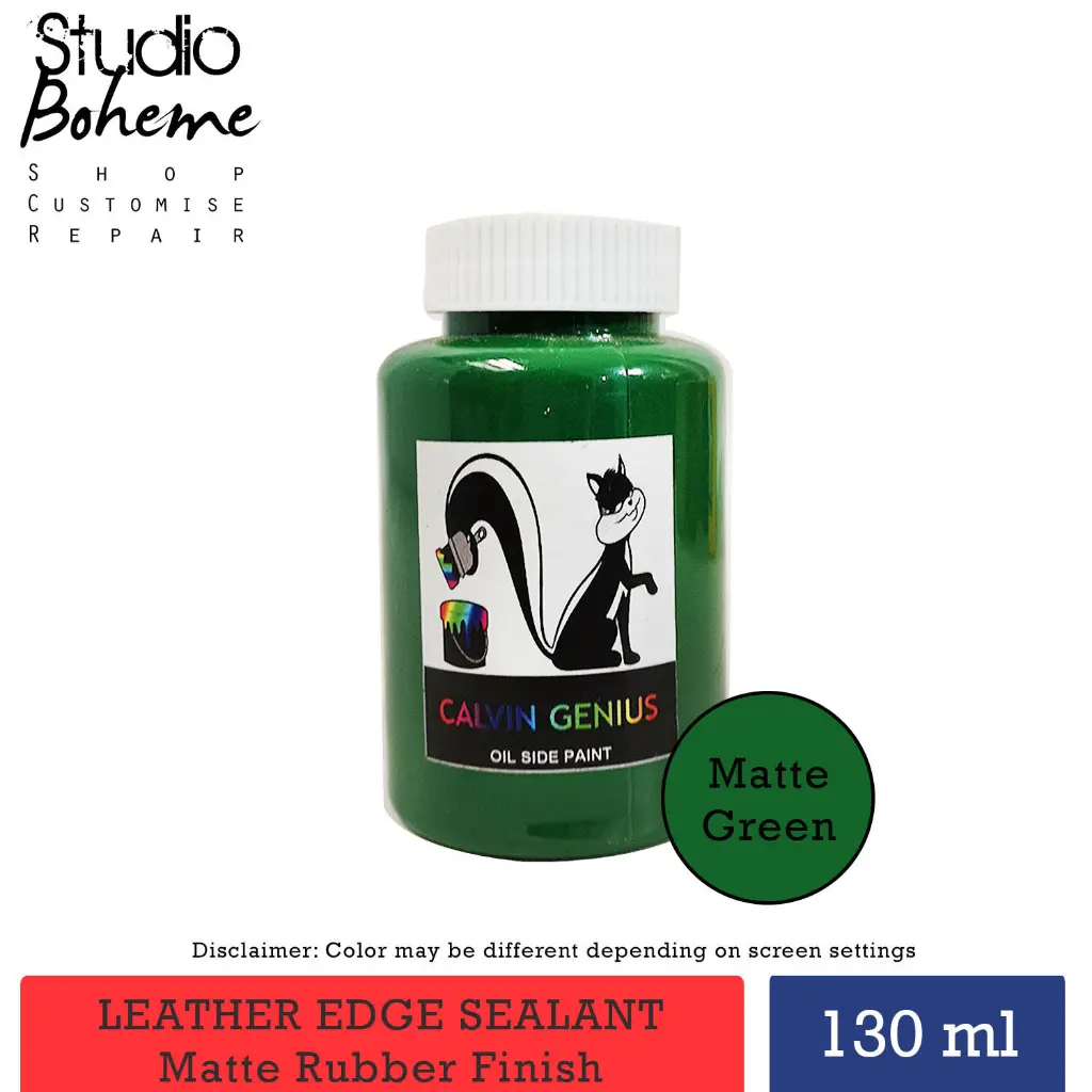green rubber edge sealant for leather bags and shoes.webp