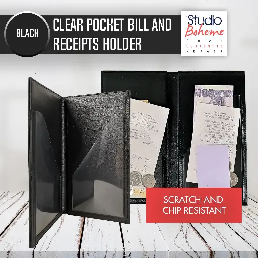 [FNH-BILL-CLEARPOCKET] Bill holder with clear slip in pockets